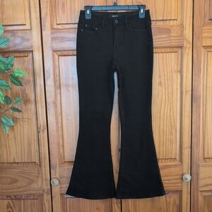 Zenana Outfitters DPP-1746BB Black Flare Jeans 25 Q144
